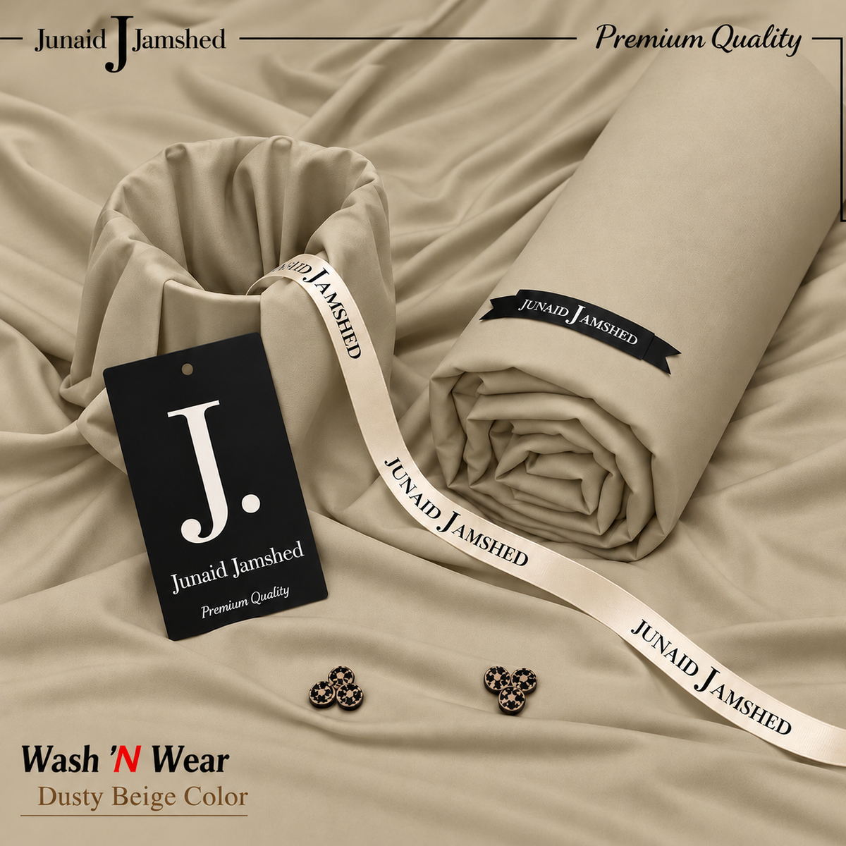 Premium Winter J. Boski Fabric for Men | Luxury Boski | Allow to Open Parcel | Dusty Beige