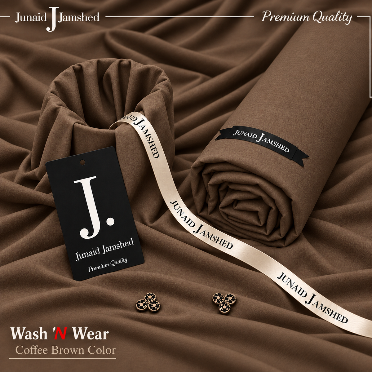 Premium Winter J. Boski Fabric for Men | Luxury Boski | Allow to Open Parcel | Coffee Brown