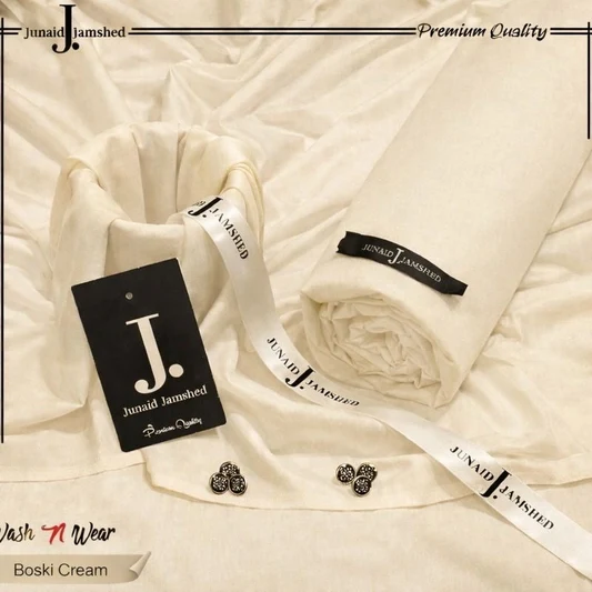 Premium Winter J. Boski Fabric for Men | Luxury Boski | Allow to Open Parcel | Cream